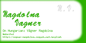 magdolna vagner business card